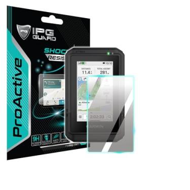 Imagem de IPG Película protetora de tela ProActive para Garmin eTrex Touch GPS (2 unidades) Película nano cerâmica com rigidez 9H ultra responsiva para eTrexTouPro.Ac