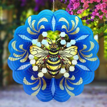 Imagem de Wind Spinner GOTOME Bee 3D Hanging Wind Spinner Metal 30 cm