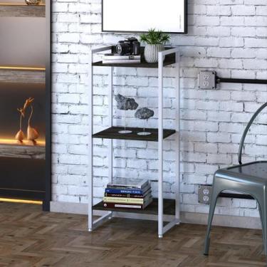 Imagem de Estante Dynamica 45X30X104cm C/03 Prateleiras Estrutura Branca - Compa