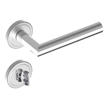 Imagem de Fechadura Banheiro 7cm Roseta Cromado Linie Aliança