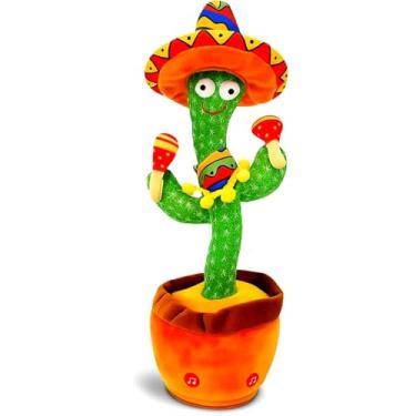 Imagem de Cacto Dançante e Falante Recarregável – Brinquedo Musical Infantil que Fala, Dança, Brilha e Repete Sons, Estimula a Fala e o Desenvolvimento das Crianças (Cores Sortidas)