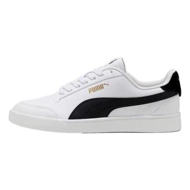Imagem de Tênis Puma Shuffle, Branco, Dourado, 40