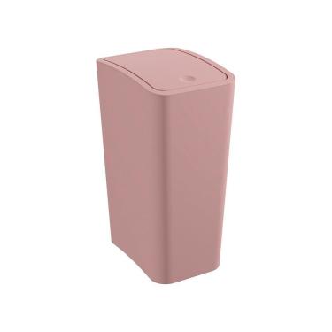 Imagem de Lixeira Astra Ltc2 Com Tampa Click 8l Retangular Rose