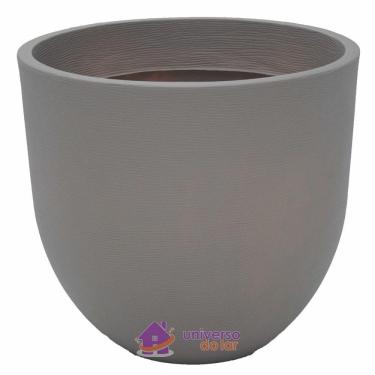 Imagem de Vaso Tramontina Laos Em Polietileno Concreto 28 Cm Tramontina