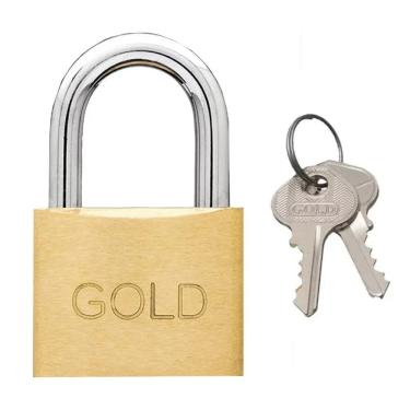 Imagem de Cadeado 20mm Latão Gold Gcc200001