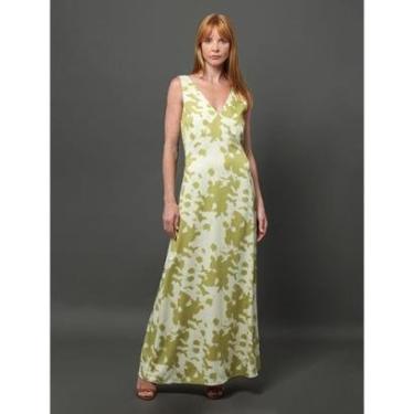 Imagem de Vestido Feminino Longo Decote v Calvin Klein-Feminino