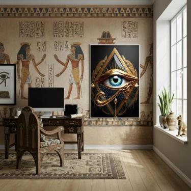 Imagem de Quadro Olho De Hórus - Antigo Símbolo Egípcio - 70X50Cm - Quadros On-L