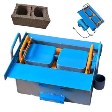 Imagem de HYUIO Máquina de extrusão de tijolos de cimento móvel forma rápida 45s, frequência de vibração mínima 212, moldes personalizáveis para blocos de cimento e concreto