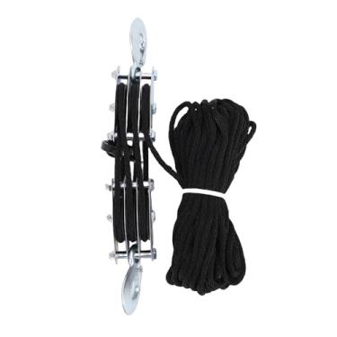 Imagem de Zhjvihx Bloco e Equipamento de de Polia, Gancho de Liga de Zinco Resistente Girando 270 Graus Corda de Alta Resistência à Prova de Ferrugem Com Grande Capacidade de Carga, para (Z