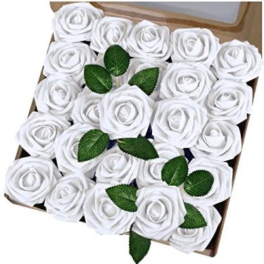 Imagem de Buquê de decoração de espuma faça você mesmo caixa dia dia pc festival simulação de flores 25 rosa ilustração falsa casa casamento presente dos namorados decoração de casa flores pretas artificiais