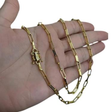 Imagem de Cordão Tijolinho 4Mm - Banhado A Ouro 18K