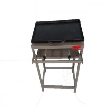 Imagem de Fogao 2 Bocas Riskgas Mini Semi-Industrial Com Chapa 308