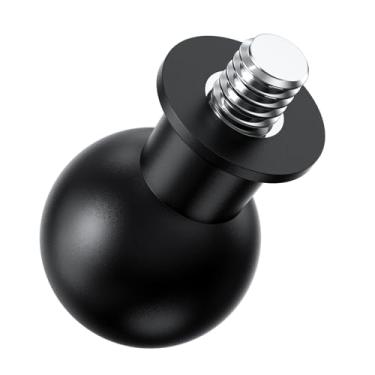Imagem de iGoevo Suporte esférico de 20 mm para adaptador de rosca 1/10.2 cm-20 – Base antiderrapante TPU para instalação firme e estável em equipamentos de câmera, tripés e suportes