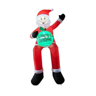 Imagem de predolo Decoração Natalina Inflável para Exterior com LED Embutido, Enfeite Fofo para Jardim, Festa E Decoração de Natal em Casa.