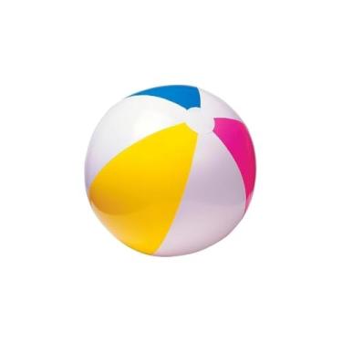 Imagem de Bola De Praia Colorida, Inflável, PVC, 40cm de Diâmetro, Para Crianças Maiores de 2 Anos, Ideal Para Praia, Piscina, Parques