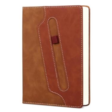 Imagem de Comix Lined Journals Notebook - 304 Pages 5.9" x 8.3" College Ruled Thick Journaling Notebooks for Women & Men, Fits for Work, Diary, Travel, School, Business, Church, Hardcover, A5, Brown