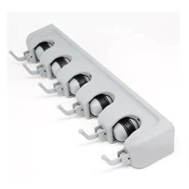 Imagem de Suporte Multifuncional Para Montagem Na Parede: Suporte Para Vassoura E Rodo Para Montagem Na Parede