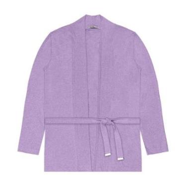 Imagem de Cardigan Feminino Plus Size Em Tricot Secret Glam-Feminino