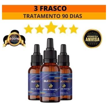 Imagem de Glico Gotas Suplemento Premium Original Óleo De Abacate 3Un