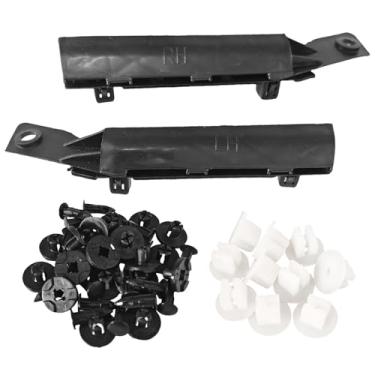 Imagem de 1 par de suporte de para-choque dianteiro do lado do passageiro e do motorista acabamento de molde com clipes de ilhós e kit de retentores de capa de para-choque adequado para Nissan Versa 2007-2012