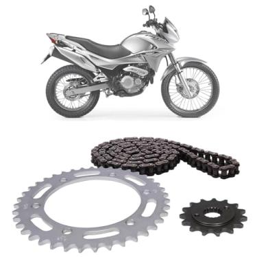 Imagem de Kit Relação Transmissão Honda Nx 400 Falcon 1999 até 2008 Aço 1045 Cofap TMC410008