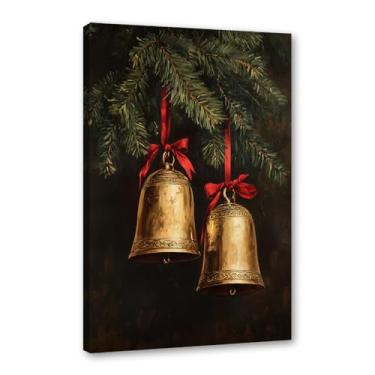 Imagem de Vintage Natal Papai Noel árvore de Natal boneco de neve impressões pintura em tela cenário de inverno imagens de arte de parede para sala de estar decoração de casa (SKU4,40.6x50.8 cm = (40x50 cm