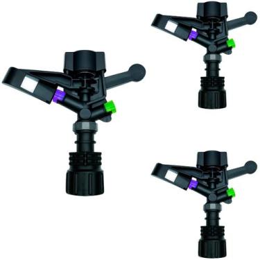 Imagem de 3 Aspersor IM22 Rosca 1" Irrigação de Hortas Pastos e Grãos - Implebra