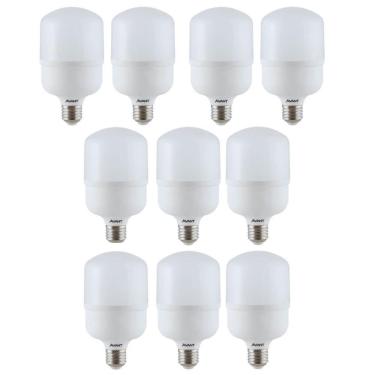 Imagem de Kit 10 Lâmpadas Bulbo LED Branco Frio 20W HP Avant Bivolt Base E27 BR6500K - 273111377