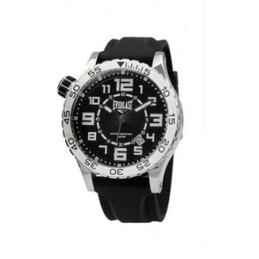 Imagem de Relógio Pulso Everlast Masculino Calendário Preto E538-Masculino