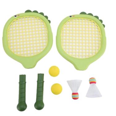 Imagem de Raquete de tênis infantil Ainoli, conjunto interativo de raquete de tênis para badminton com 2 petecas e 2 bolas de tênis