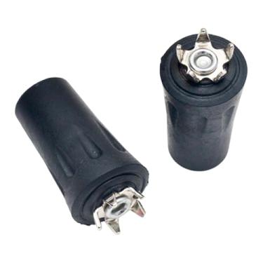 Imagem de harayaa 2 ponteiras para bengala de gelo, ponteiras de borracha antiderrapantes para substituição, ideais para escalada, camping, atividades ao ar livre em