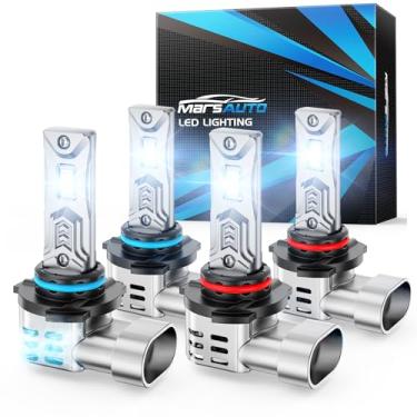 Imagem de Lâmpadas de farol de LED 9007/HB5 da Marsauto, 12000LM 6000K Xenon Branco, Série M2 Kit de conversão de lâmpada Hi/Lo Beam