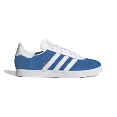 Imagem de adidas Blubir/Ftwwht/Creyel Gazelle BLUEBIRDFtwr Branco/Amarelo 38 EUA, Bluebird/branco/amarelo, 6.5 Wide