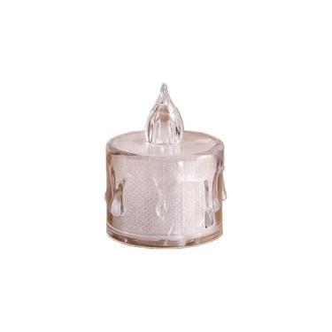 Imagem de Velas — Seguras, RecarregáVeis E à Prova De Vento, Adequadas Para DecoraçãO De Festas, Eventos E DecoraçãO De Interiores.(10 Pcs Luz Vela Led-C)