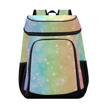 Imagem de Mochila masculina Magic Glitter Rainbow Ice Chest 36 latas à prova d'água para piquenique