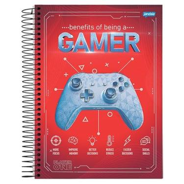 Imagem de Caderno espiral universitário Player 1 Jandaia 192 folhas