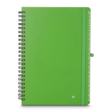 Imagem de Caderno de Anotações 70 Folhas Verde com Suporte para Caneta – Ideal para Estudos, Trabalho, Reuniões, Planejamento e Uso Diário