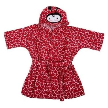 Imagem de Toalha Roupão Infantil Bebe Criança Piscina Capuz Bichinho