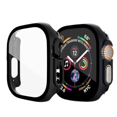 Imagem de Svenirven Capa rígida de PC com protetor de tela de vidro temperado compatível com Apple Watch séries 3/2/1, 42 mm, capa protetora geral ultrafina resistente a arranhões para iWatch Series 3/2/1 de 42