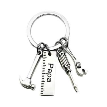Imagem de Conjunto De Mini Ferramentas Chaveiro De Liga Com Chave De Fenda, Régu