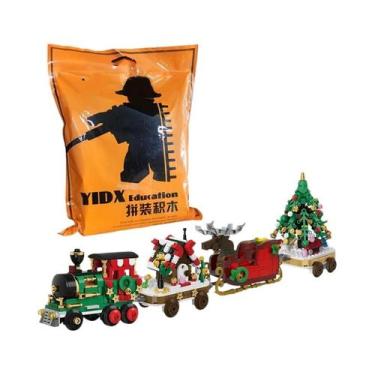 Imagem de Blocos De Montar De Natal Para Crianças, Trem De Natal, Trenó Do Papai