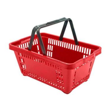 Imagem de Cesto de Compras Supermercado Plástico 16L D100 Cód. 3000 - Della Plas