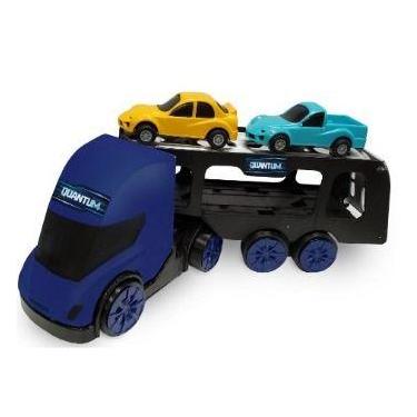 Imagem de Caminhão Cegonheira c/ 4 Carrinhos - Caminhão de brinquedo Cegonheira 