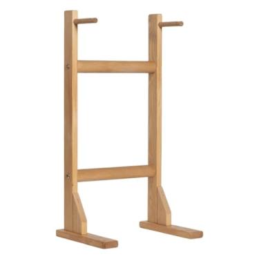 Imagem de Dynwave Suporte de madeira para gongos de até 40 cm, suporte multiuso para exibição de gongos, para sino de vento para sala de aula, sala de chá, mesa de