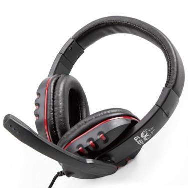 Imagem de Headset microfone bluetooth headset com microfone fone gamer com fio fone gamer Para PC Ps4 XBOX(Vermelho)