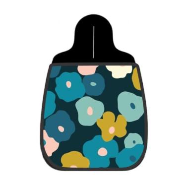 Imagem de Lixeira De Carro Organizador Lixinhocar Flor Abstrata Retrô