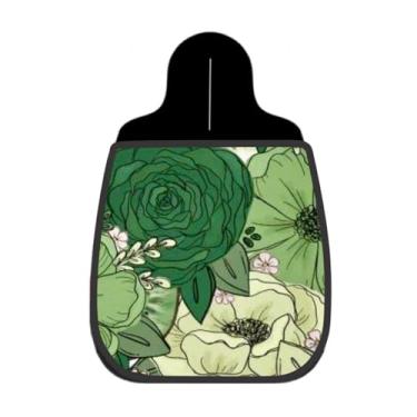 Imagem de Lixeira De Carro Organizador Lixinhocar Floral Verde Camadas Botânicas