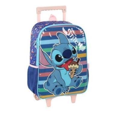 Imagem de Mochila Carrinho Verde Kids Stitch | Luxcel-Unissex