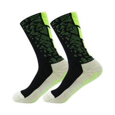 Imagem de Meias Esportivas Antiderrapantes Masculinas Para Futebol, Basquete, Yo