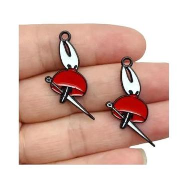 Imagem de Pingentes De Esmalte Hollow Knight 10 Peças, Pingentes De Liga De Dese